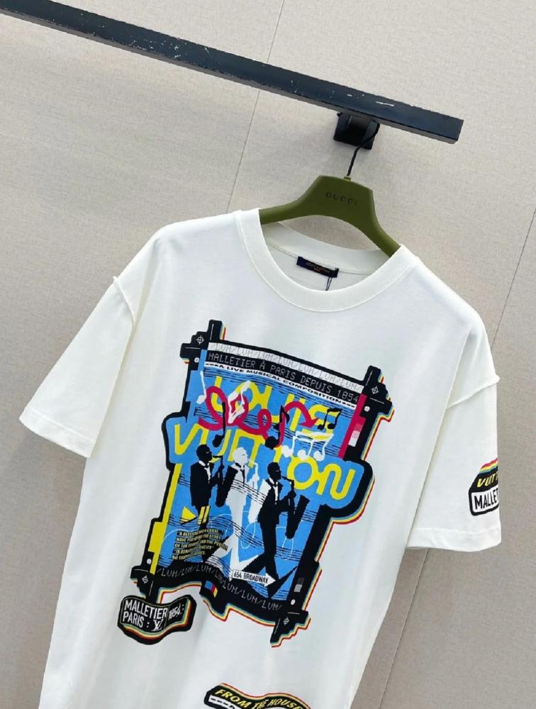 LOUIS VUITTON ポップアート Tシャツ Louis Vuitton x Nigo Embroidered T-Shirt Deep Navy Men's - SS25 - US