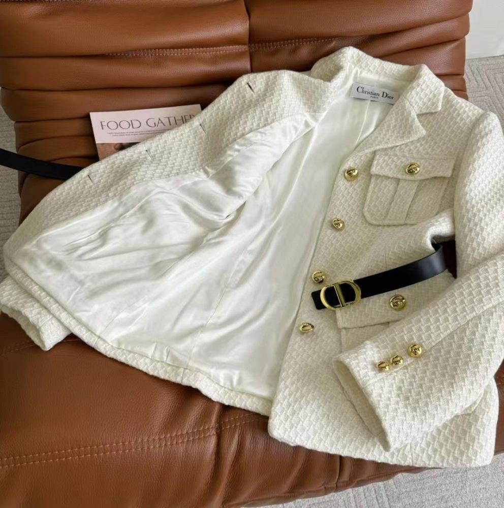 Miss Dior ミスディオール ノーカラージャケット M ゴールド金具