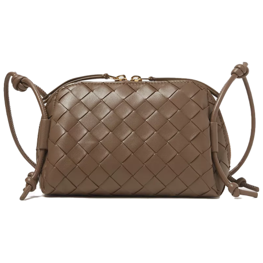 Bottega Veneta Women's Olive Green Leather Shoulder Bag - E