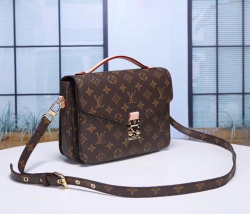 Louis Vuitton Women's Square Monogram Flap Bag in Brown E-SEVEN