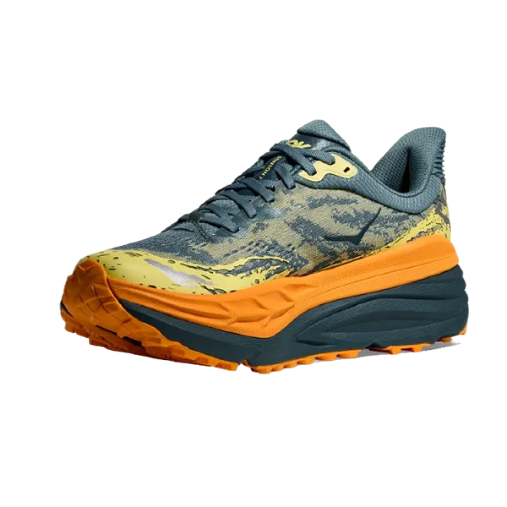 Hoka Stinson Shoes in Blue, Green, and Orange - E-SEVEN STORE