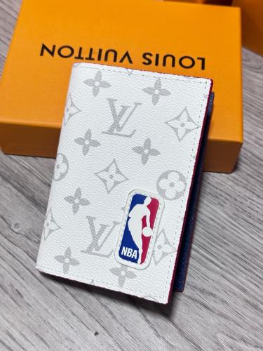 Louis Vuitton NBA Wallet White Monogram Grey - E-SEVEN STORE