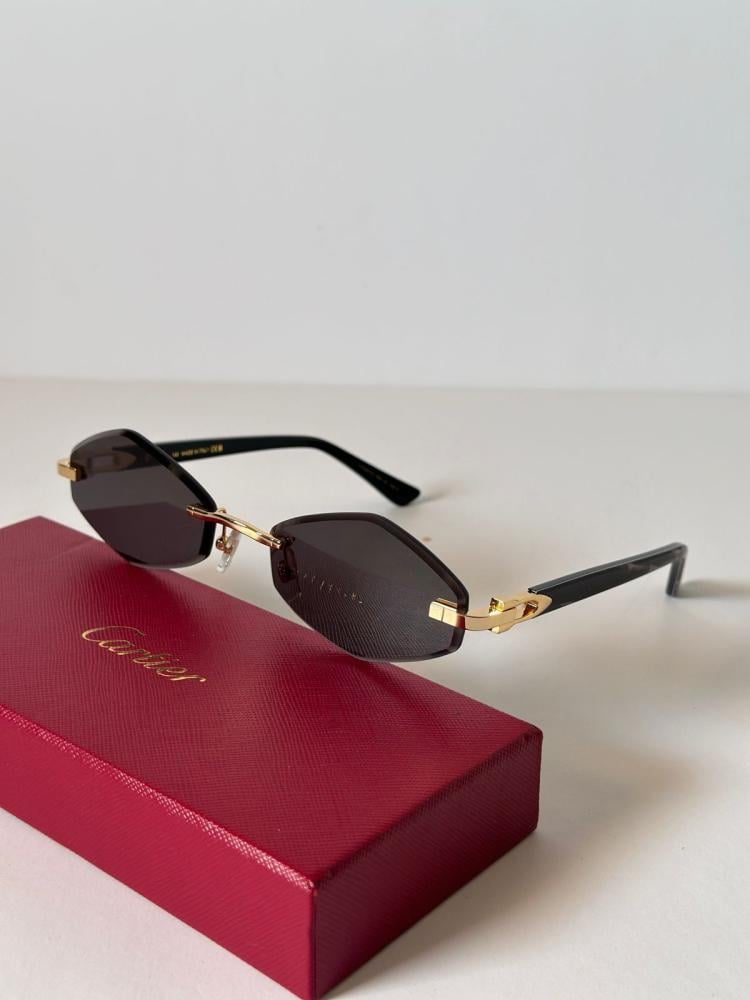 Womens Cartier Rimless Glasses Cartier Glasses Purple Purple Pink