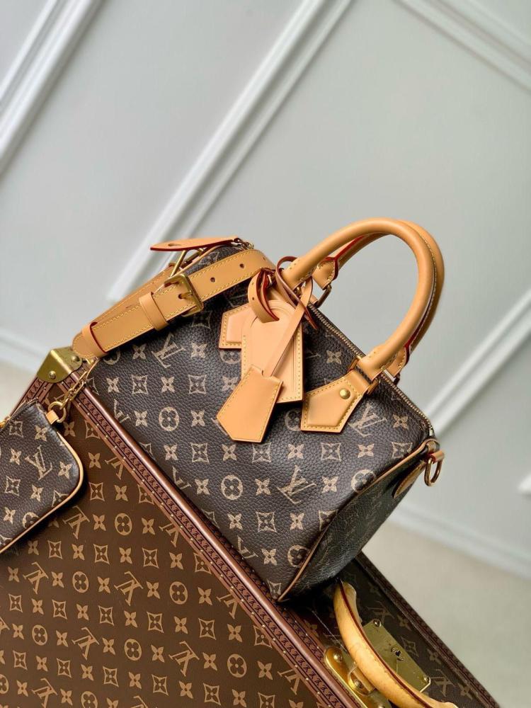 Louis Vuitton Monogram Speedy P9 Bandolier 25cm Brown - E-SEVEN STORE