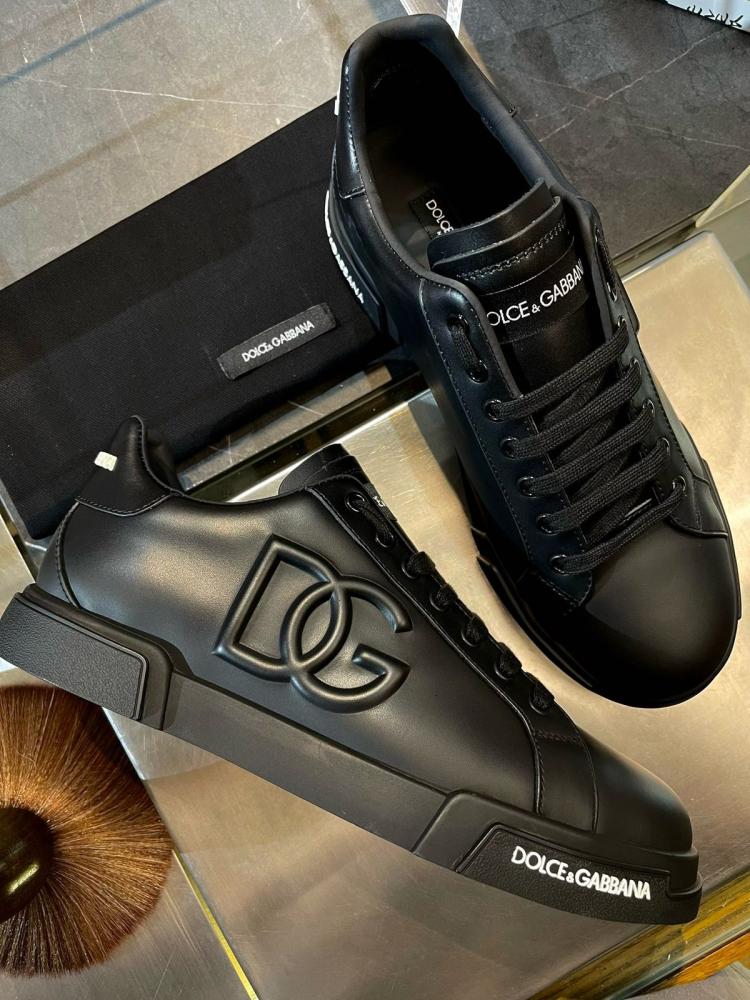 dolce and gabbana black shoes