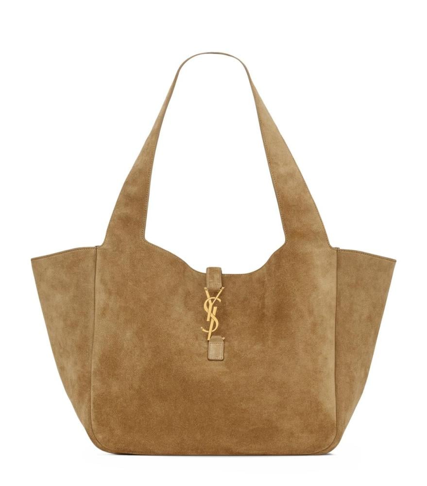 Yves Saint Laurent Le7 A5 Suede Bag 50cm Honey - E-SEVEN STORE