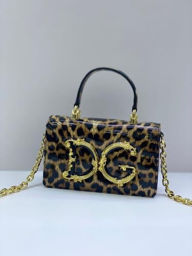 【DOLCE&GABBANA】DG GIRLS ミニバッグ レオパード柄 カーフ DOLCE&GABBANA】DG GIRLS ミニバッグ レオパード柄 カーフ