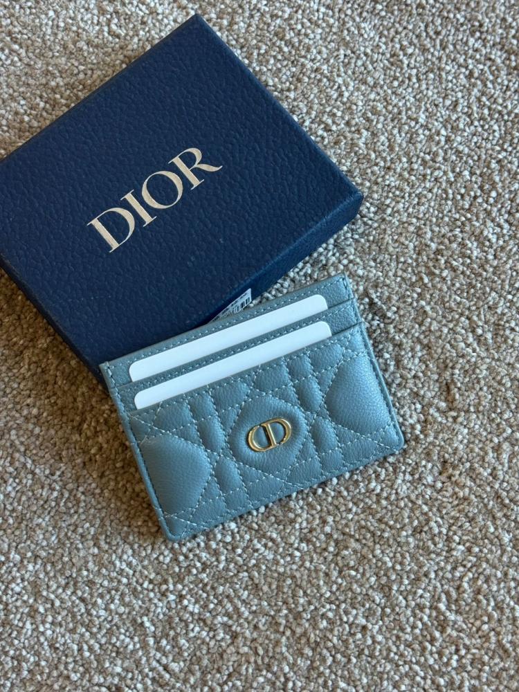 オーダー専用ページ Dior Caro Freesia Mini Card Organizer in Grey - E-SEVEN STORE