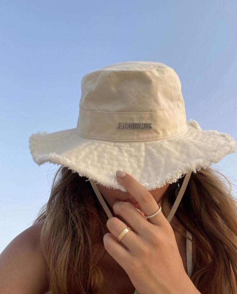 Jacquemus Unisex Summer Hat, White - E-SEVEN STORE