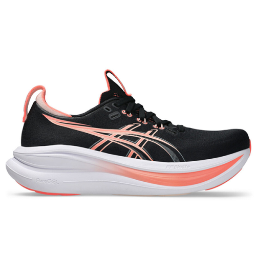 ASICS GEL NIMPS 28 Women's Shoes, Black/Orange - E-SEVEN STORE