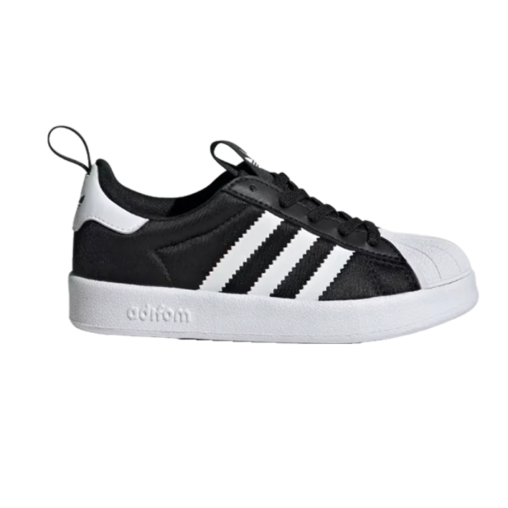 سنكر الصغار اديداس اديفوم بلون أسود وابيض