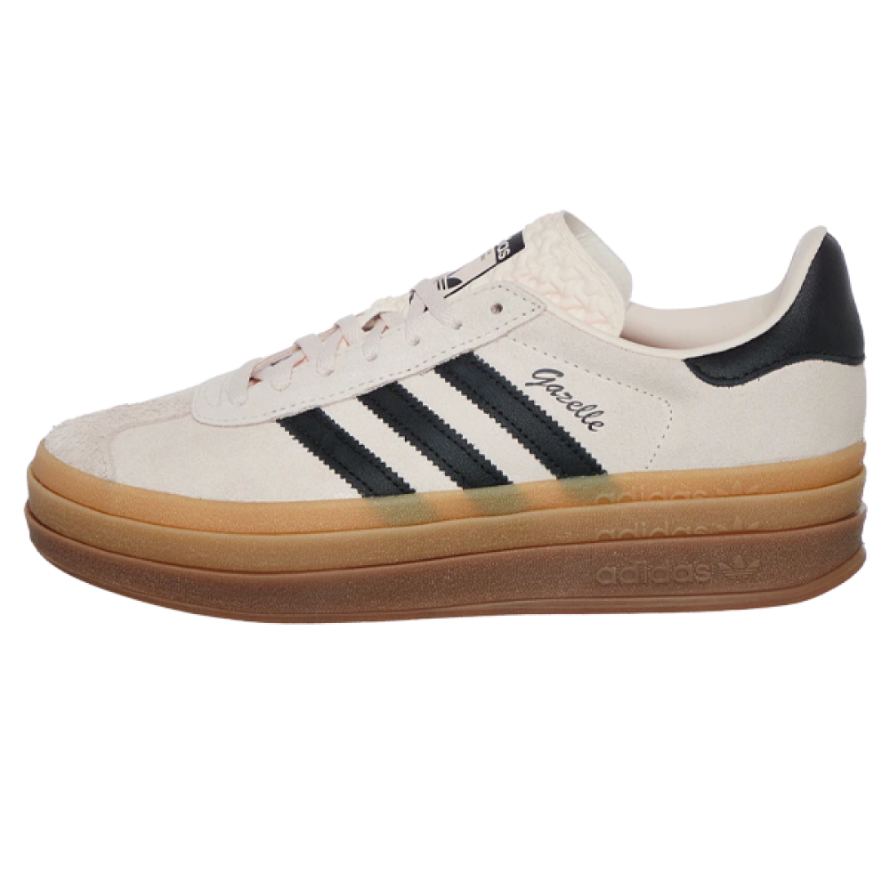 Adidas Women's Gazelle Bold Sneakers Beige Black