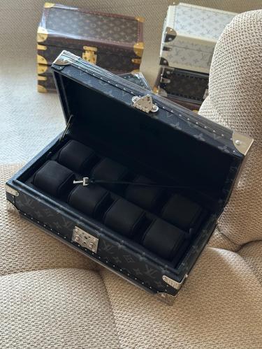 Louis Vuitton Watch Box Black and Grey Checks - E-SEVEN STORE