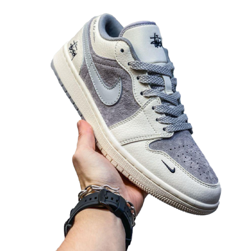 Nike Air Jordan 1 x Travis Scott Grey and White Flat | ESEVEN STORE