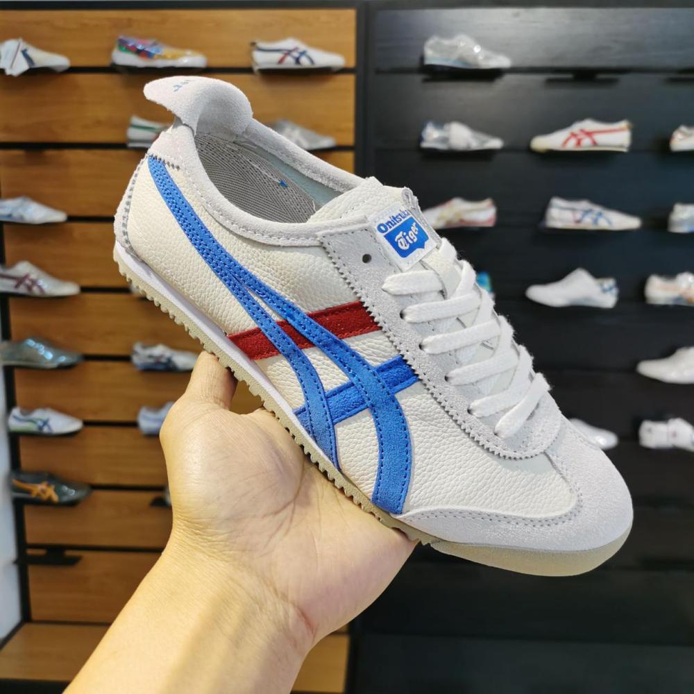 Onitsuka Tiger Mexico 66 Flat Sneakers White Blue Red