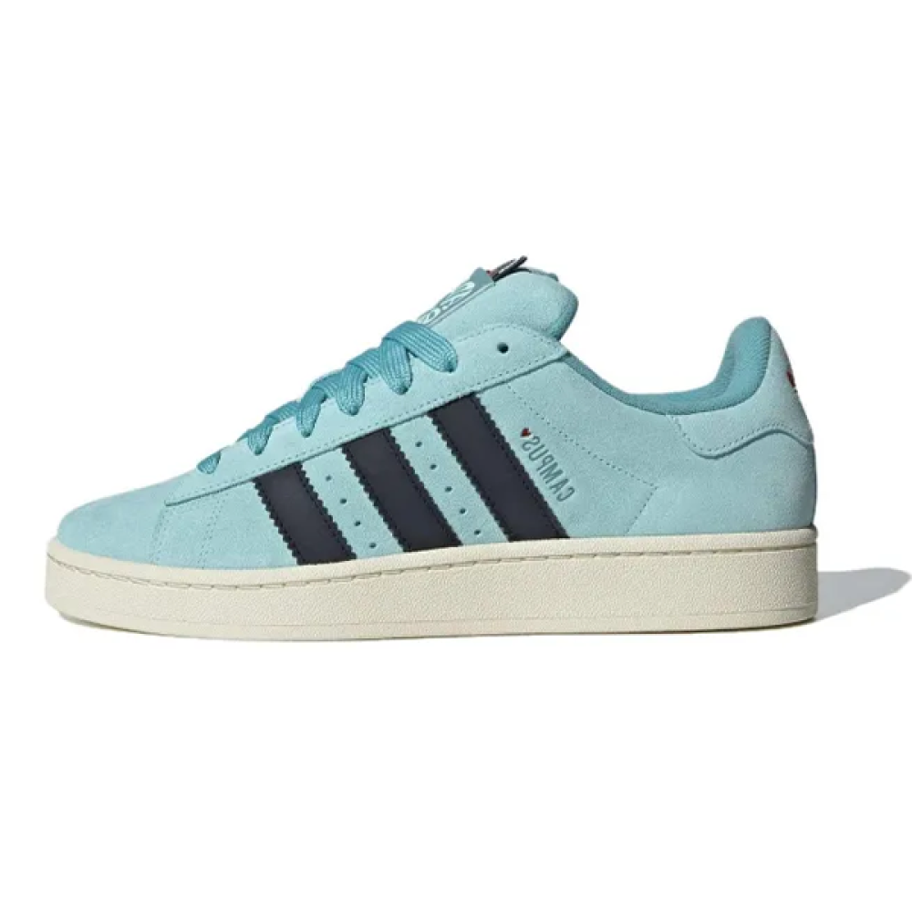 Adidas Campus Unisex Flat Shoes, Sky Blue and Black
