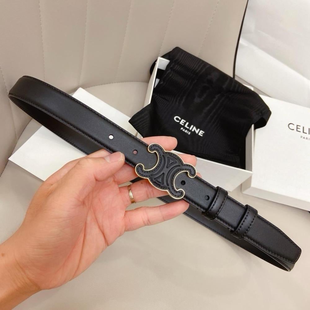 CELINE 黒レザー ベルト　60 CELINE Leather Medium Belts for Women for sale | eBay