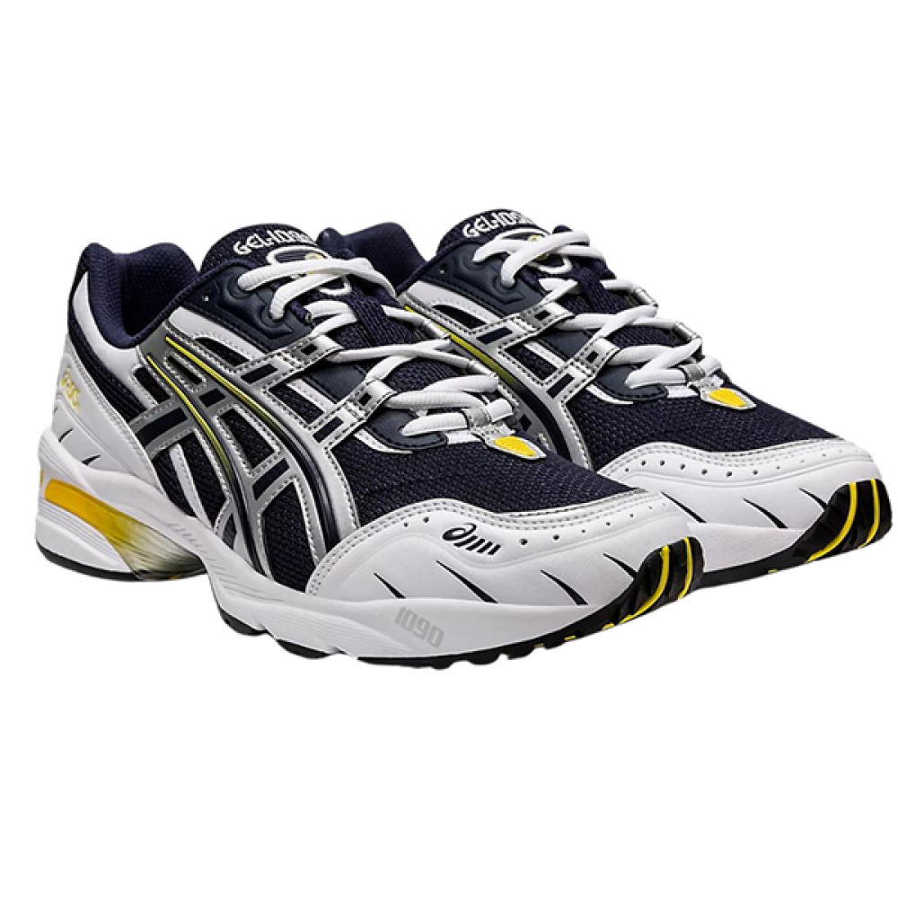 ASICS GEL-1090 White Black Yellow Running Shoe - E-SEVEN STORE