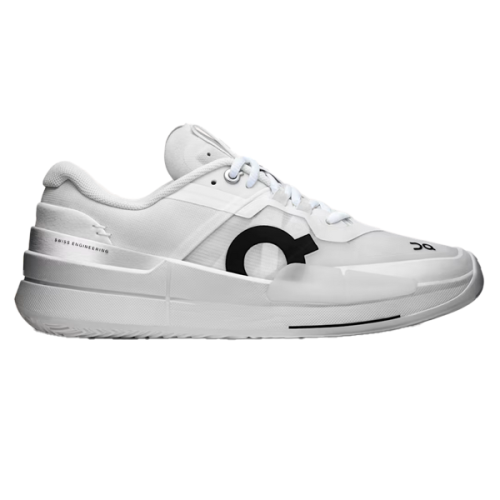 On Running Unisex The Roger Pro Flat Sneakers White Black Logo E