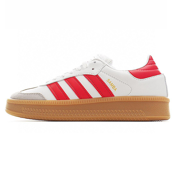 سنيكر رياضة نسائي اديداس سامبا وايت اند ريد