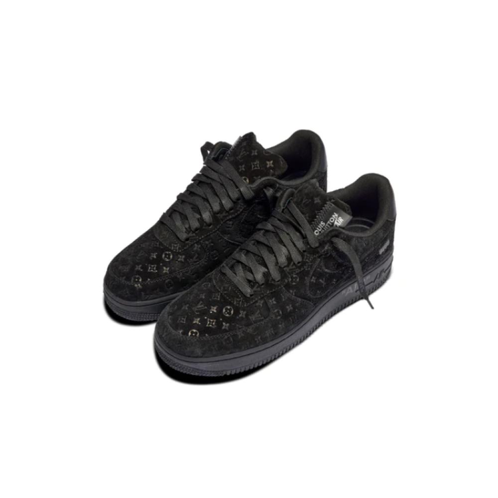 Nike Air Force 1 Low Black and Grey Suede