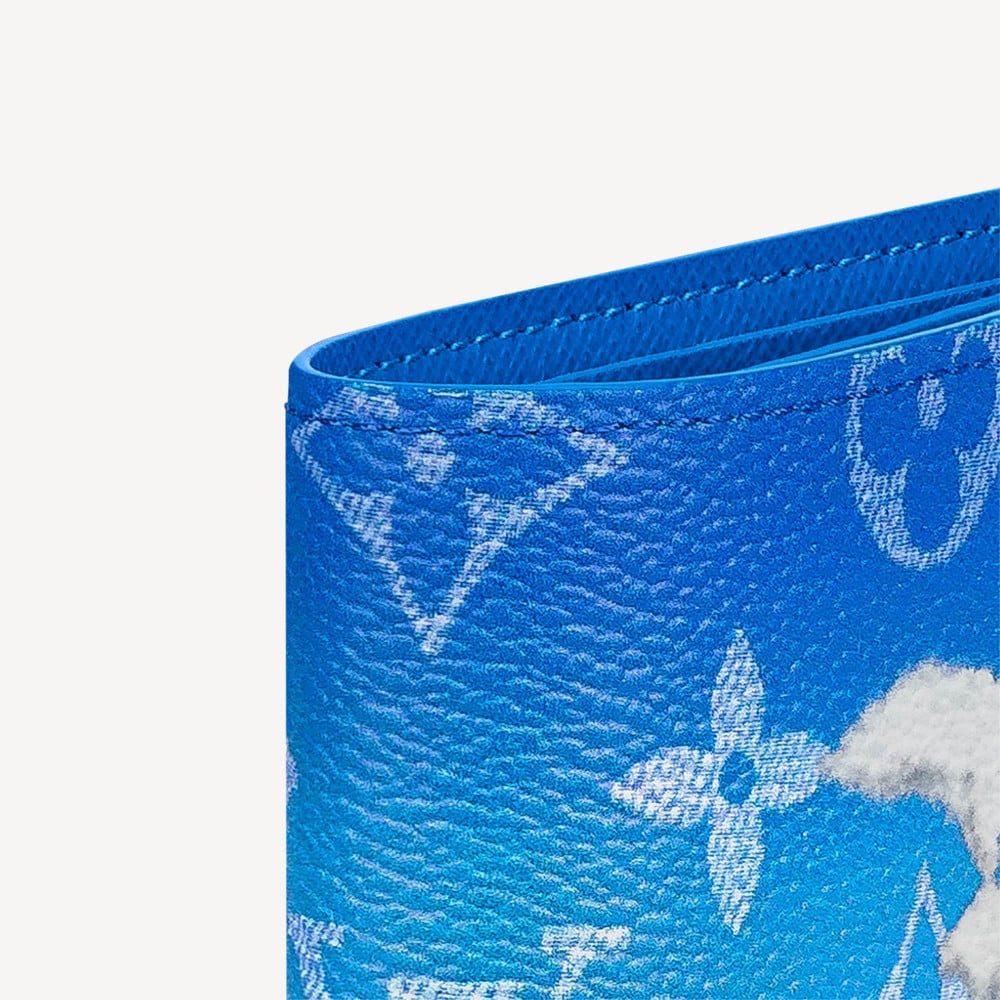 Louis Vuitton Slender Wallet Clouds Monogram Blue - E-SEVEN STORE