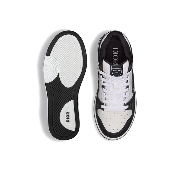 Dior スニーカーブラック/ホワイト Dior Obelique B57 Master Black and White Sneakers for Men - E