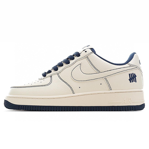 Louis Vuitton x Nike Air Force 1 White with Grey Sneakers - E