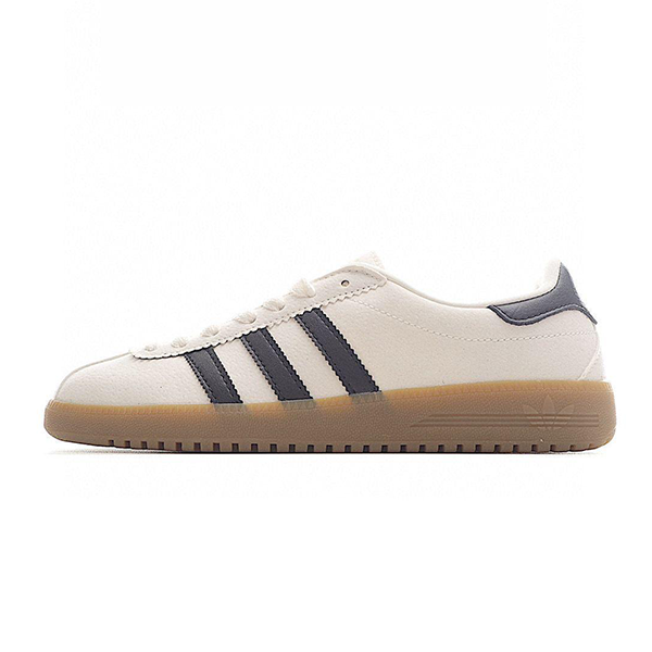 Adidas Bermuda Unisex Shoes, Light Beige with Navy - E-SEVEN STORE