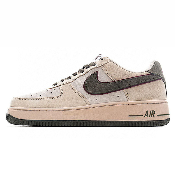 Sports Shoes Men's Suede Nike Air Force 1 Big & Dark Brown