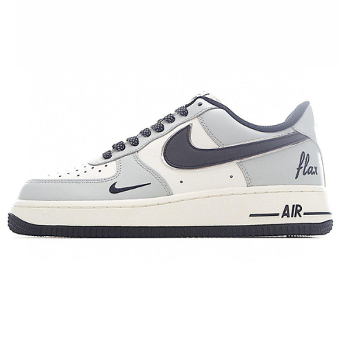 Nike Air Force Men's Shoes Light Grey with Black E-SEVEN STORE
