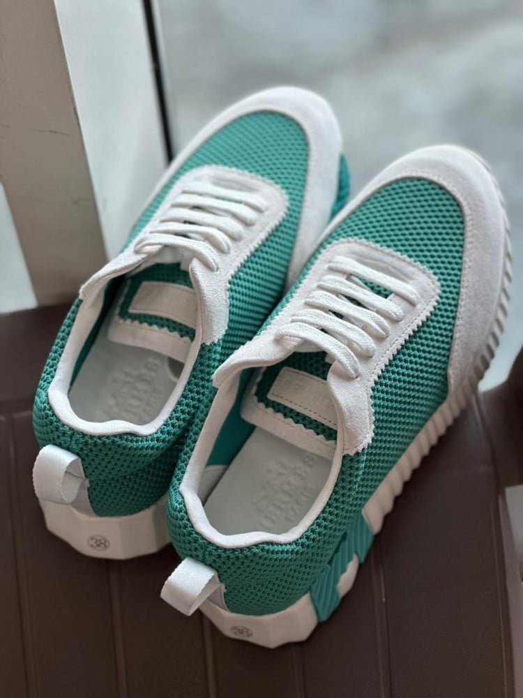 Hermes Women's Green Sneakers - E-SEVEN STORE