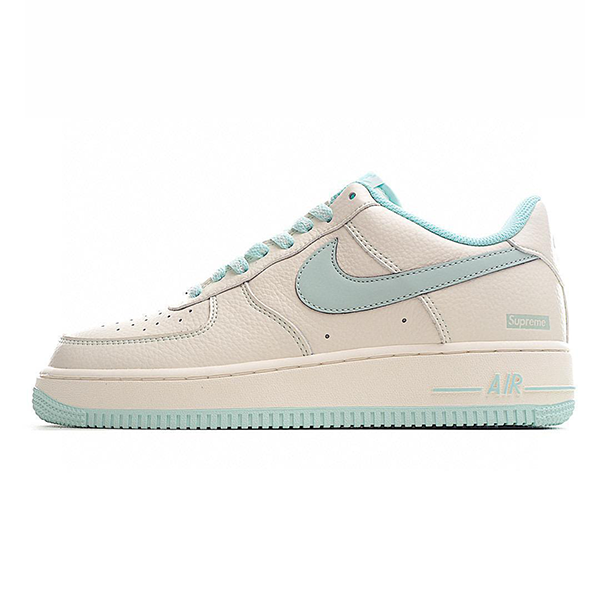 Nike Air Force 1 Unisex Sneakers White with Sky Blue