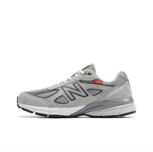 New Balance 990 V4 Sneakers Grey Leather Mesh E-SEVEN STORE