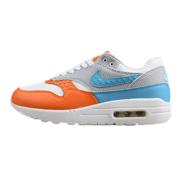 Unisex Nike Air Max Grey Blue Orange Sneaker E-SEVEN STORE