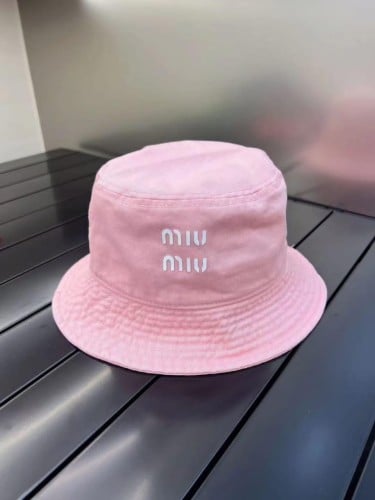 Miu Miu Women's Baby Pink Top Quality Beanie - E-SEVEN STORE
