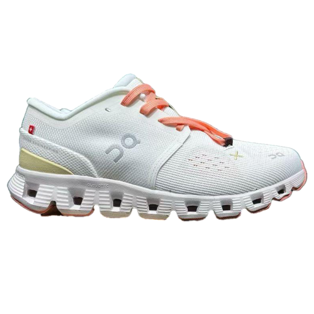 Cloud X4 Unisex Mesh Shoe White Green Orange - E-SEVEN STORE