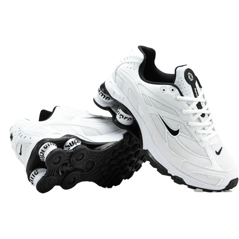 Nike Shox Ride 2 Super Me Men's Shoes, White, Black Sole - E
