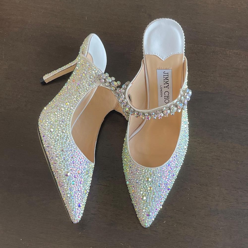 Jimmy★Choo(セールで破格)これからの季節に最適Dovey50/Silver Jimmy☆Choo(セールで破格)パーティーにもお勧めDovey50/Silver