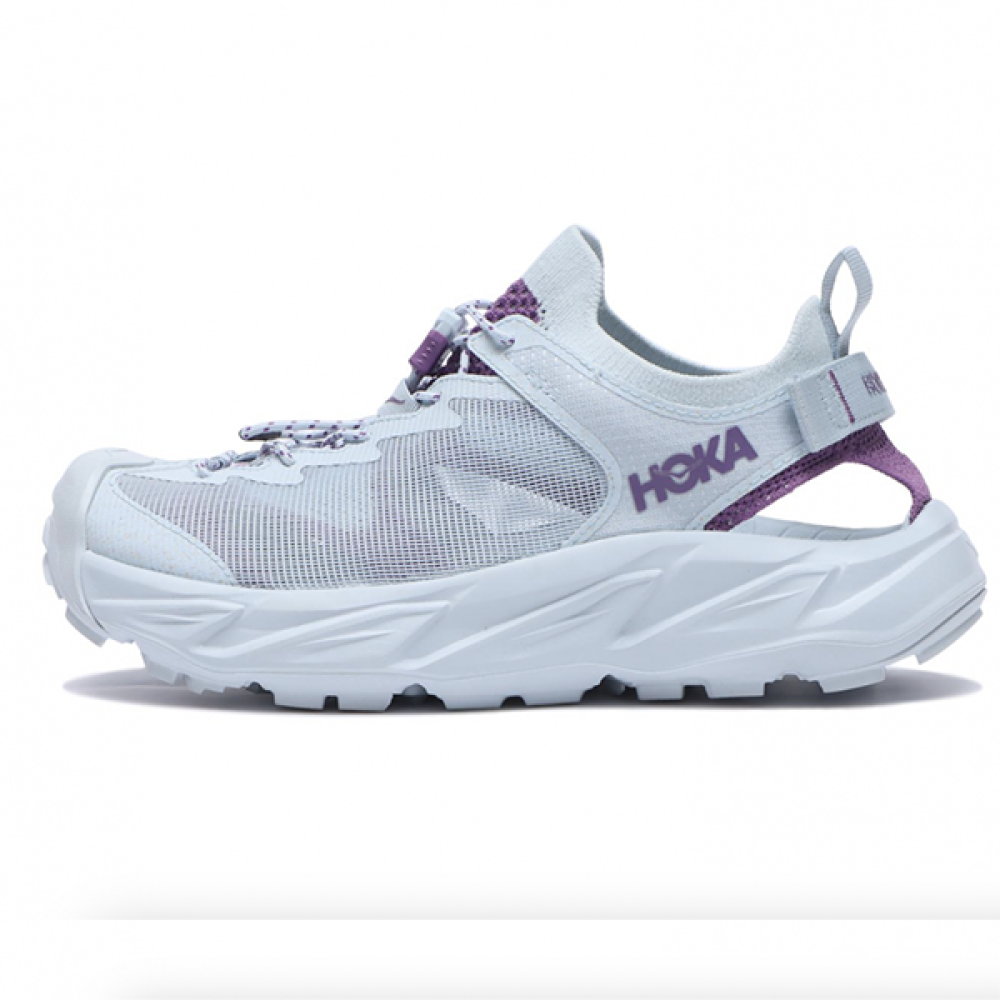 Hoka Hopara 2 Unisex Sandal with Perforations in White Purple