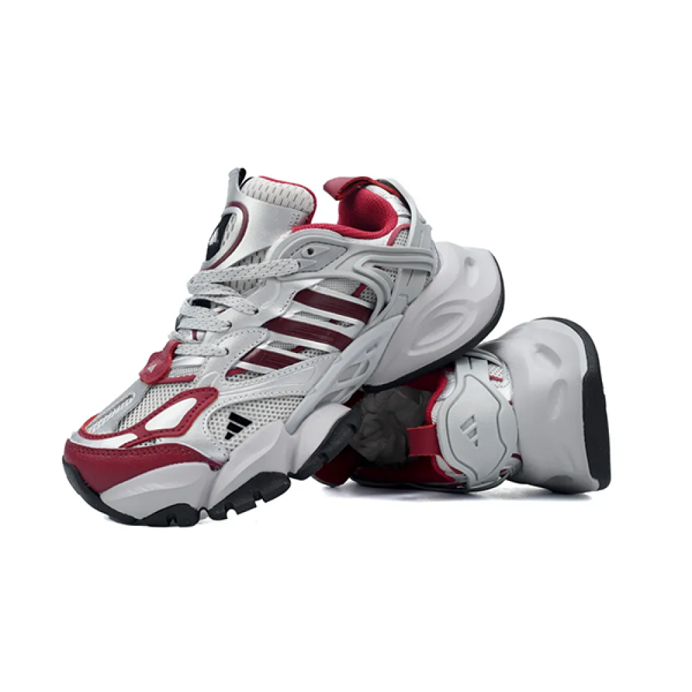 Adidas Unisex VENTO XLG DELUXE Running Shoes Silver Red - E