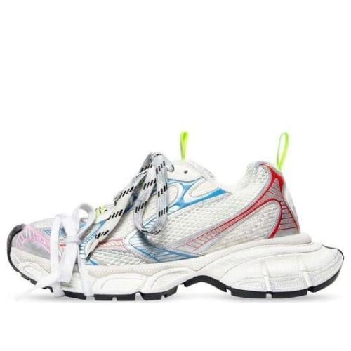 Balenciaga Men's 3XL Mesh Sneakers in Silver Red Blue - E
