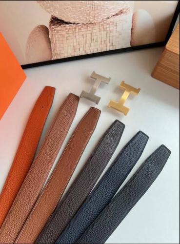 Hermes men's belts with the brand logo in elegant colors - E-SEVEN