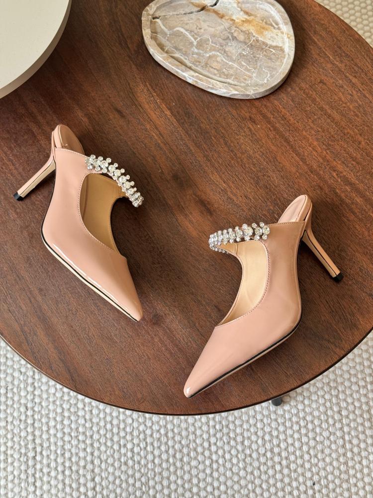 Jimmy Choo Bing Strapless High Heel Pumps in Light Sumo E-SEVEN