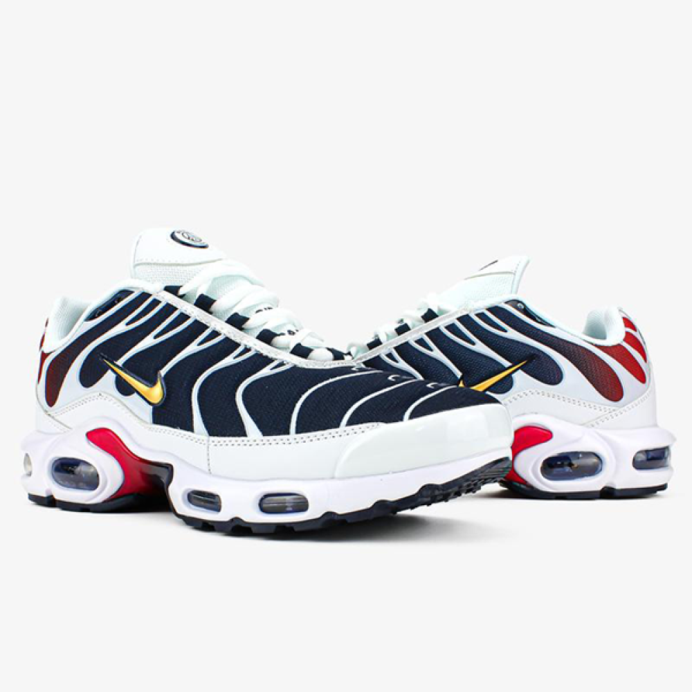 Nike Men's Air Max Plus Blue Knight Red White - E-SEVEN STORE