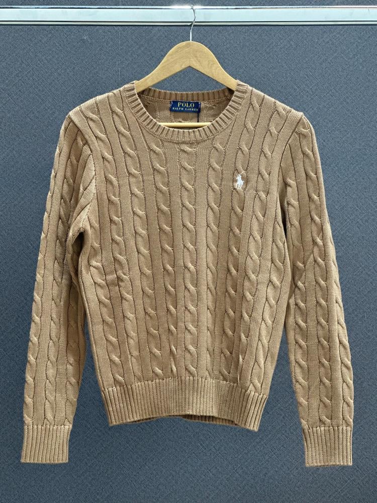 Elegant beige women's winter blouse, Polo brand