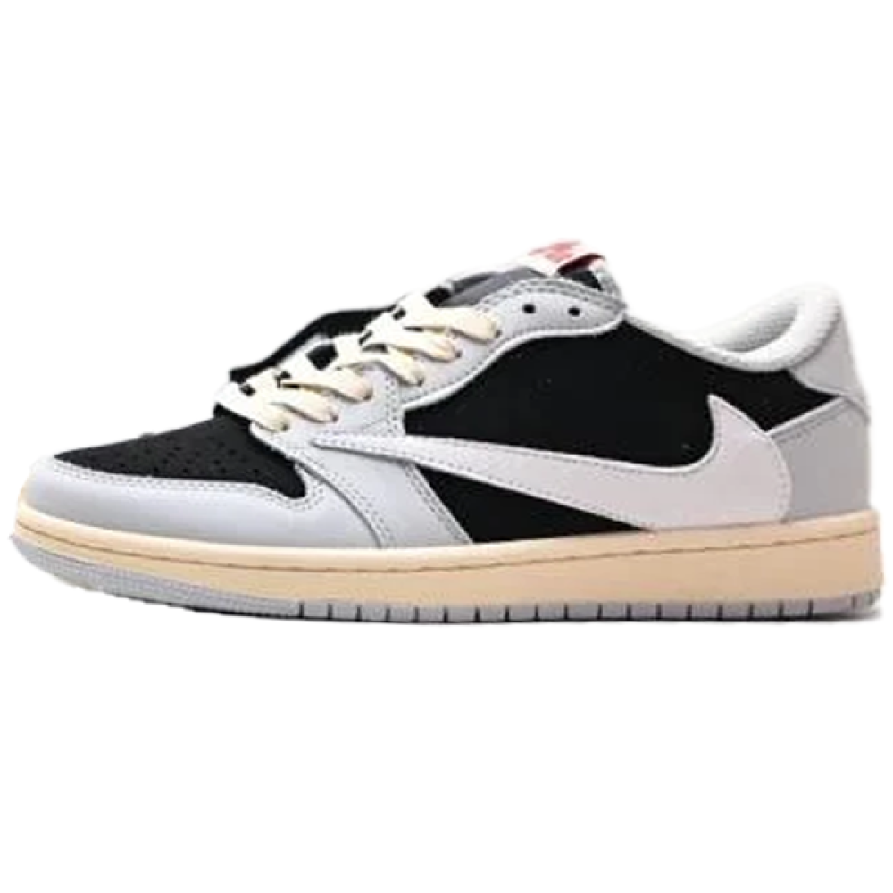 Air Jordan 1 x Travis Scott Grey/Black Unisex Sneaker - E