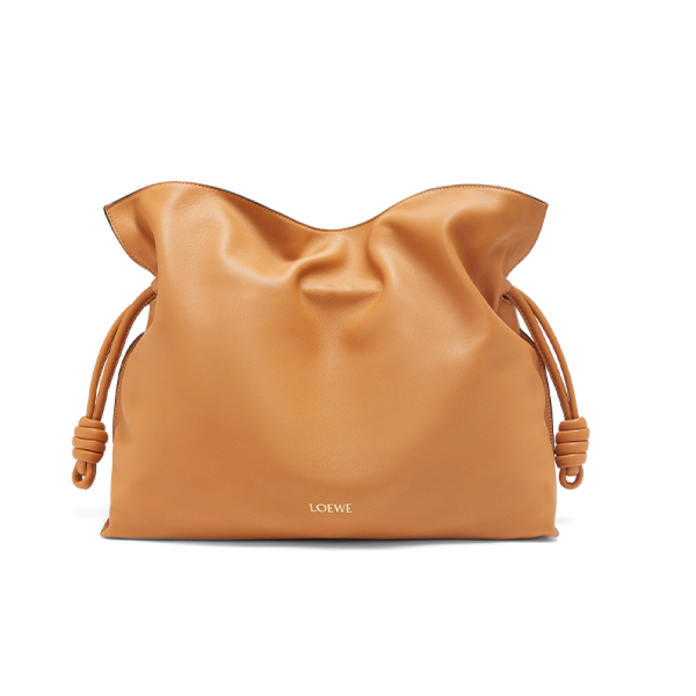 Loewe Flamingo leather bag, 29 cm, stylish honey color - E