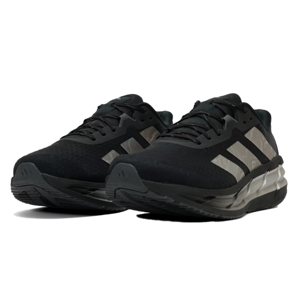 Adidas Adistar 3 Men's Running Sneakers in Black and Silver