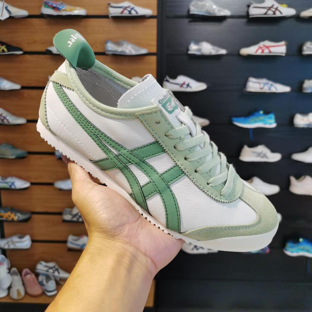 安西水丸 『GREEN CROSS』 2 Onitsuka Tiger MEXICO 66 1183A201 305 GARDEN GREEN PURE